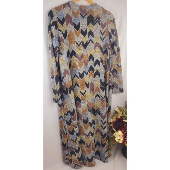 NWoT LulaRoe Sarah S Cardigan Duster Long Sweater Open Front Pockets Womens Size - Picture 2 of 7